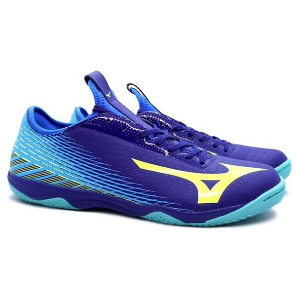Sepatu Futsal Mizuno Basara Sala Pro In - BluePrint/Safety Yellow