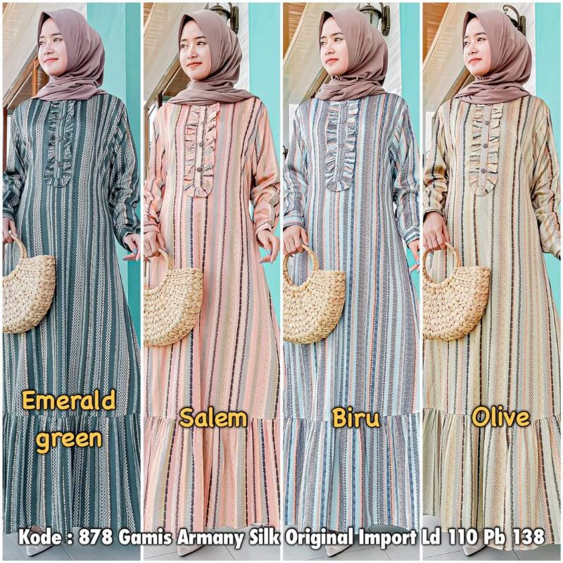 RIBYKA COLLECTION GAMIS ARMANY SILK  878