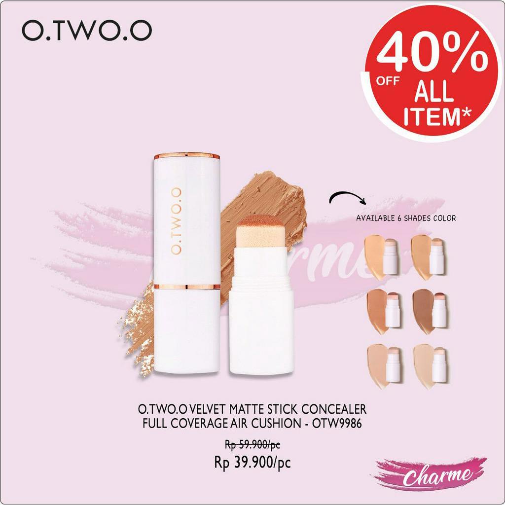 (READY &amp; ORI) O.TWO.O Otwoo Velvet Matte Stick Concealer Full Cover Air Cushion 9986