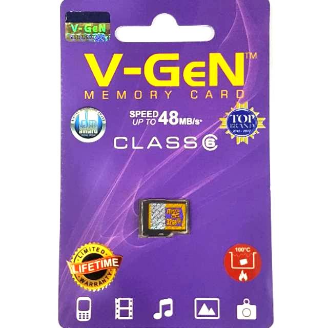 MMC V-GEN CLASS 6 Memori Micro SD Original Non Adaptor
