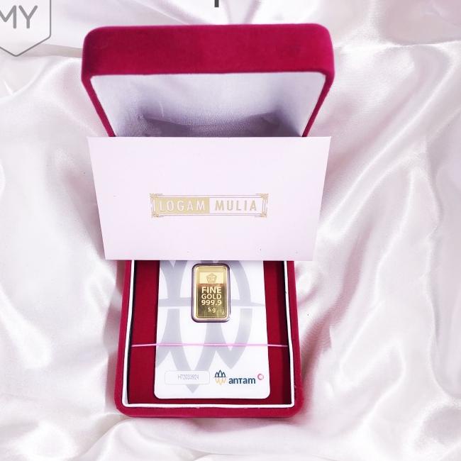 

Kotak Box Gift Beludru Premium Logam Mulia Antam Micro Gold - 1. Pink