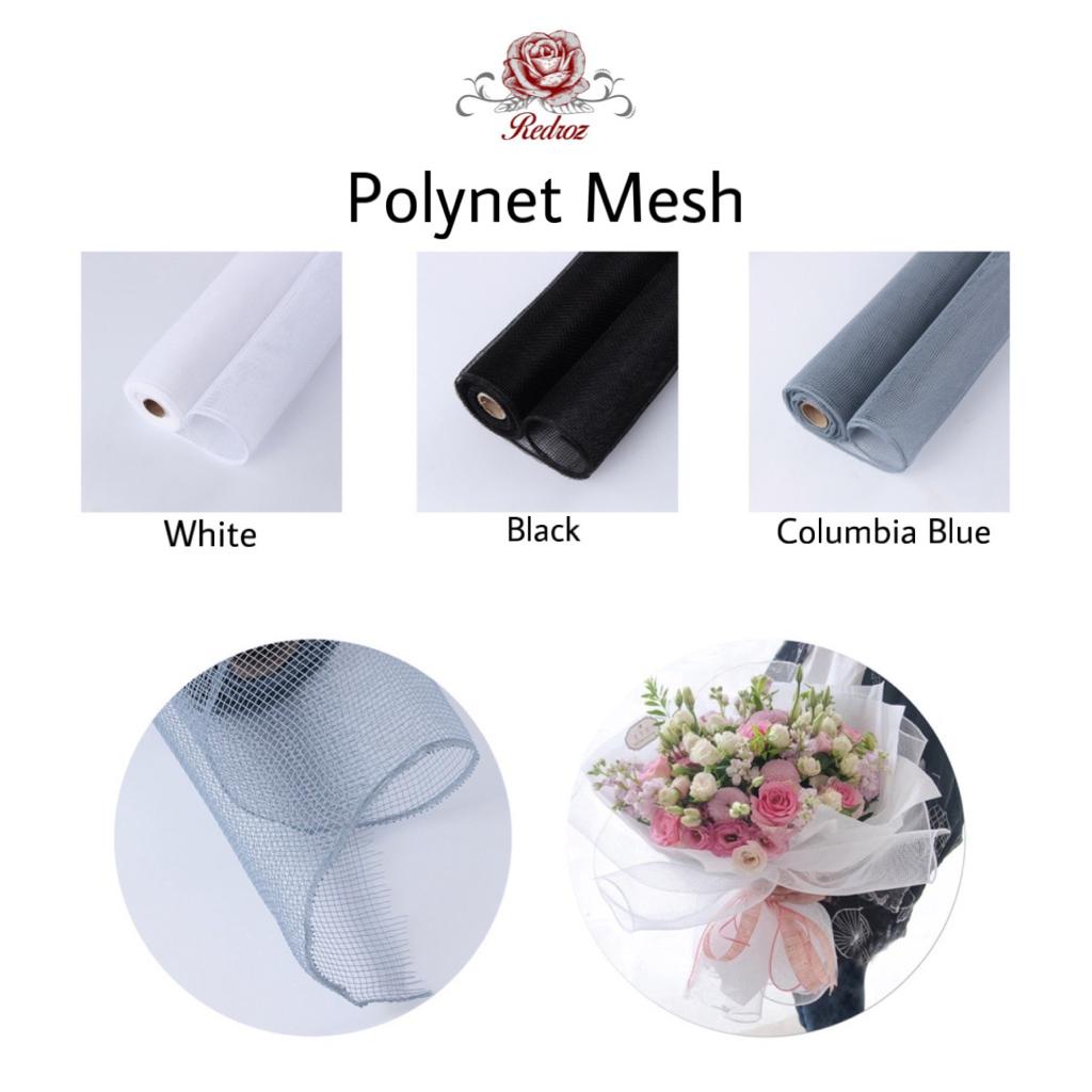 

1 Roll POLYNET Jaring Kecil Flower Mesh / Flower Wrapping Korea Import / Kertas Buket Bunga