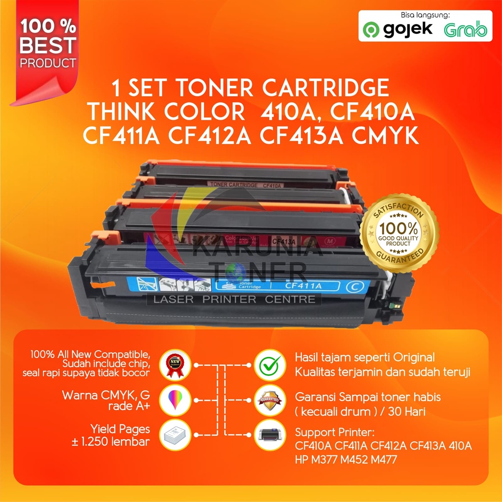 Toner Cartridge Compatible HP LaserJet Pro M377 M452 M477 M377dw M452dw M452nw M477fdw CF410A 410A