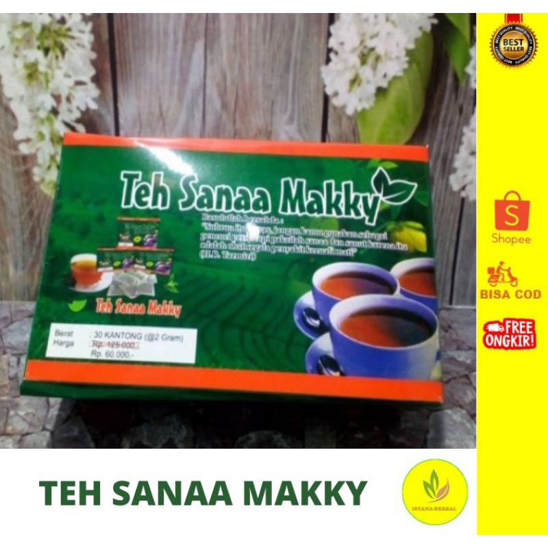 

TEH SANAA MAKKY 30 SACHET/100% TEH DAUN SANAA/SOLUSI MENGURANGI KOLESTROL/MENGATASI AMBEIEN/ORIGINAL/TERLARIS