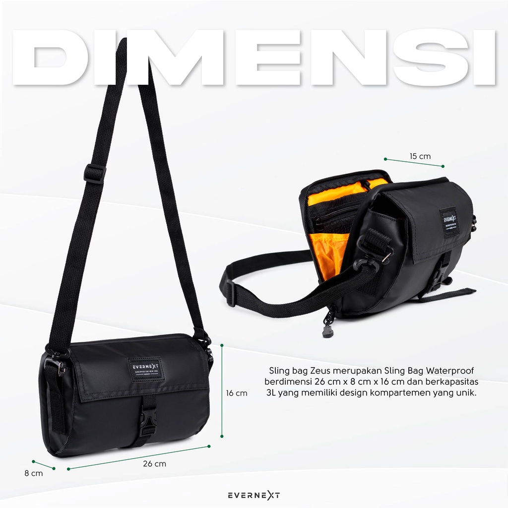 TAS SELEMPANG WATERPROOF WAIST BAG TAS SELEMPANG PRIA/WANITA TAS SELEMPANG WATERPROOF TAS SLING BAG