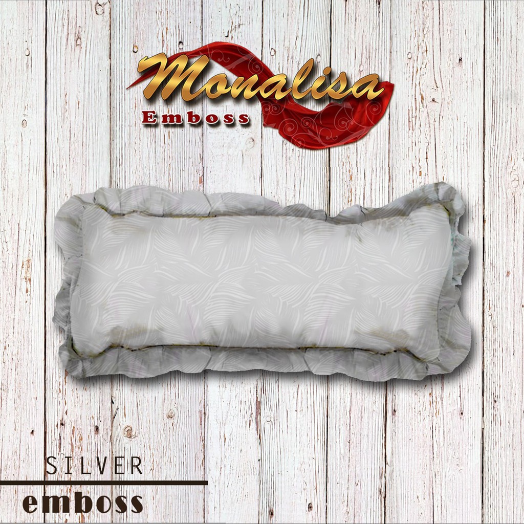 Monalisa Sarung Bantal Cinta Jacquard Emboss uk 45 x 95