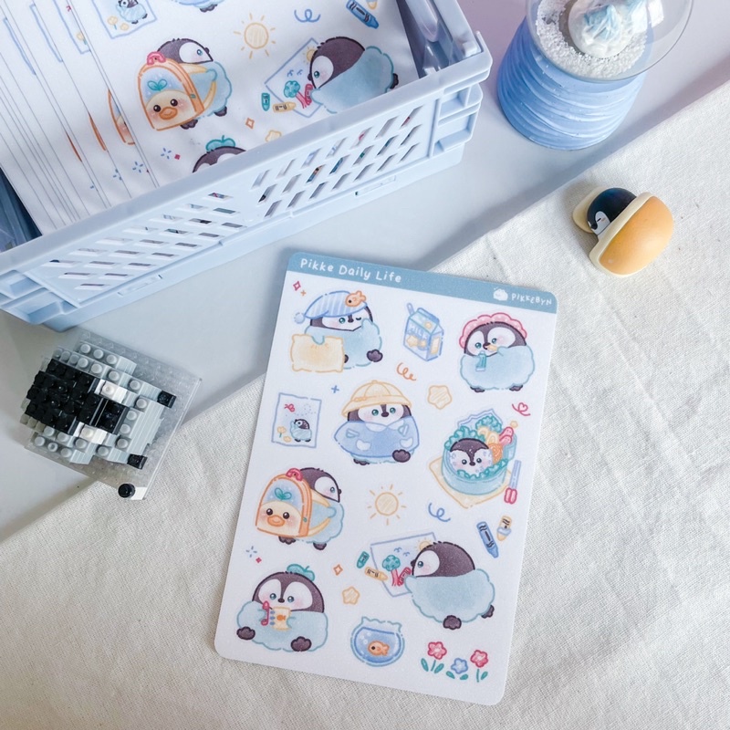 

PIKKEBYN Sticker Sheet - Pikke Daily Life