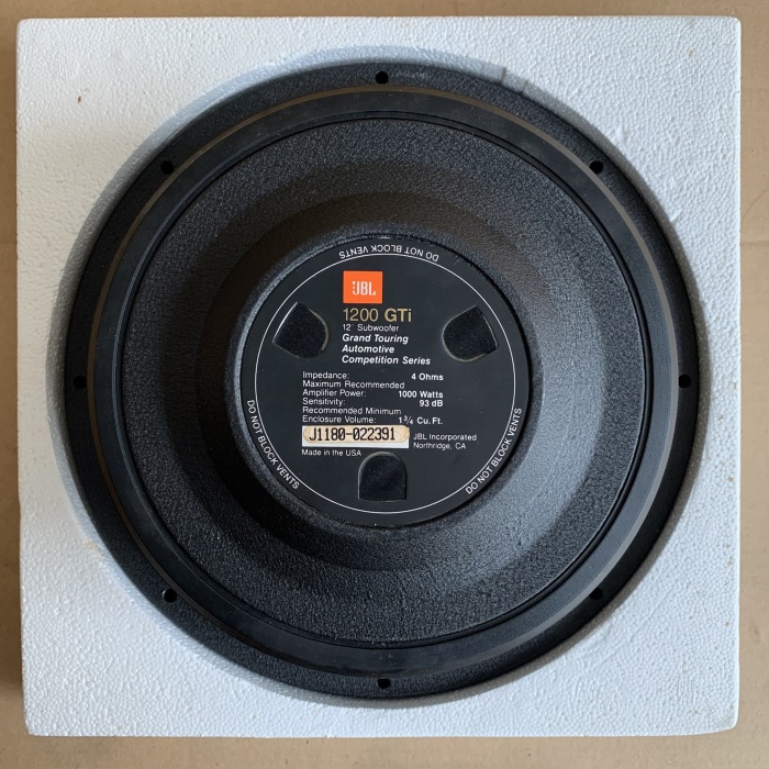 Subwoofer Jbl 12 1200 Gti Grand Touring Automotive Competition Shopee Indonesia