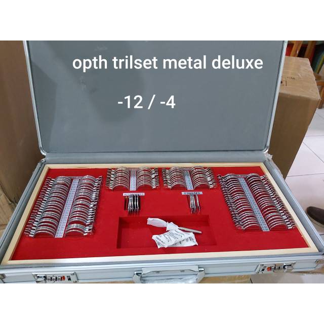 Trial lens -12 C-4 tuk periksa mata(ready)/import/optik/koper aluminium