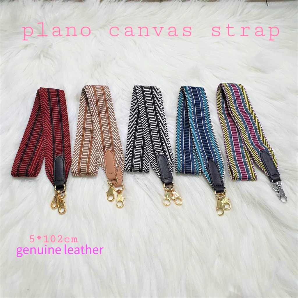 bagstrap fashion canvas Leather tali tas selempang strap tas panjang plano