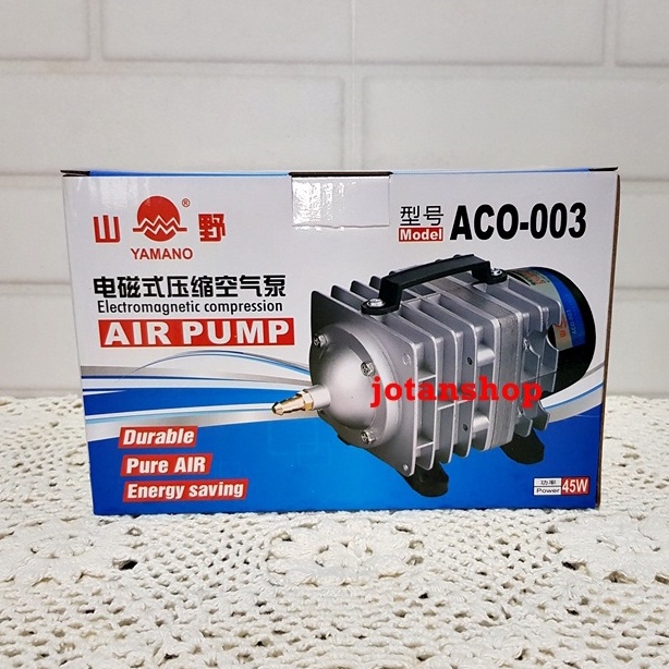 airpump Yamano ACO 003 aco003 mesin gelembung udara aerator kolam hidroponik aquarium air pump