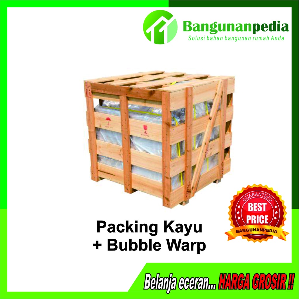 

Packing Kayu + Bubble warp tambahan