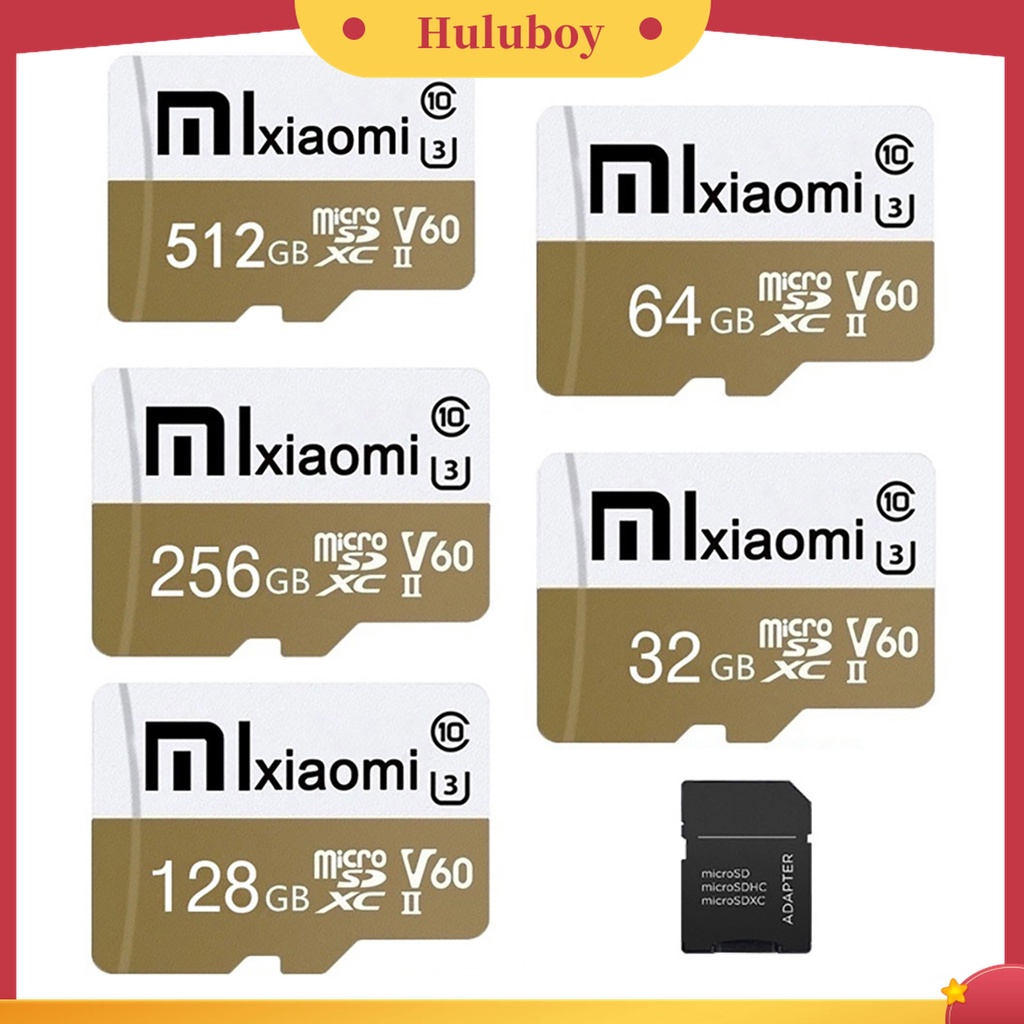 (Huluboy) Kartu TF SD Card 16GB / 32GB / 64GB / 128GB / 256GB / 512GB / 1TB Class 10 U3