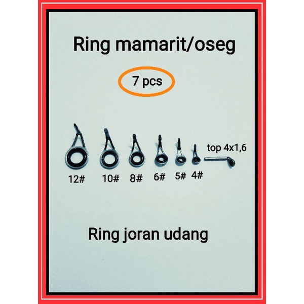 1set ring mamarit/oseg untuk joran udang