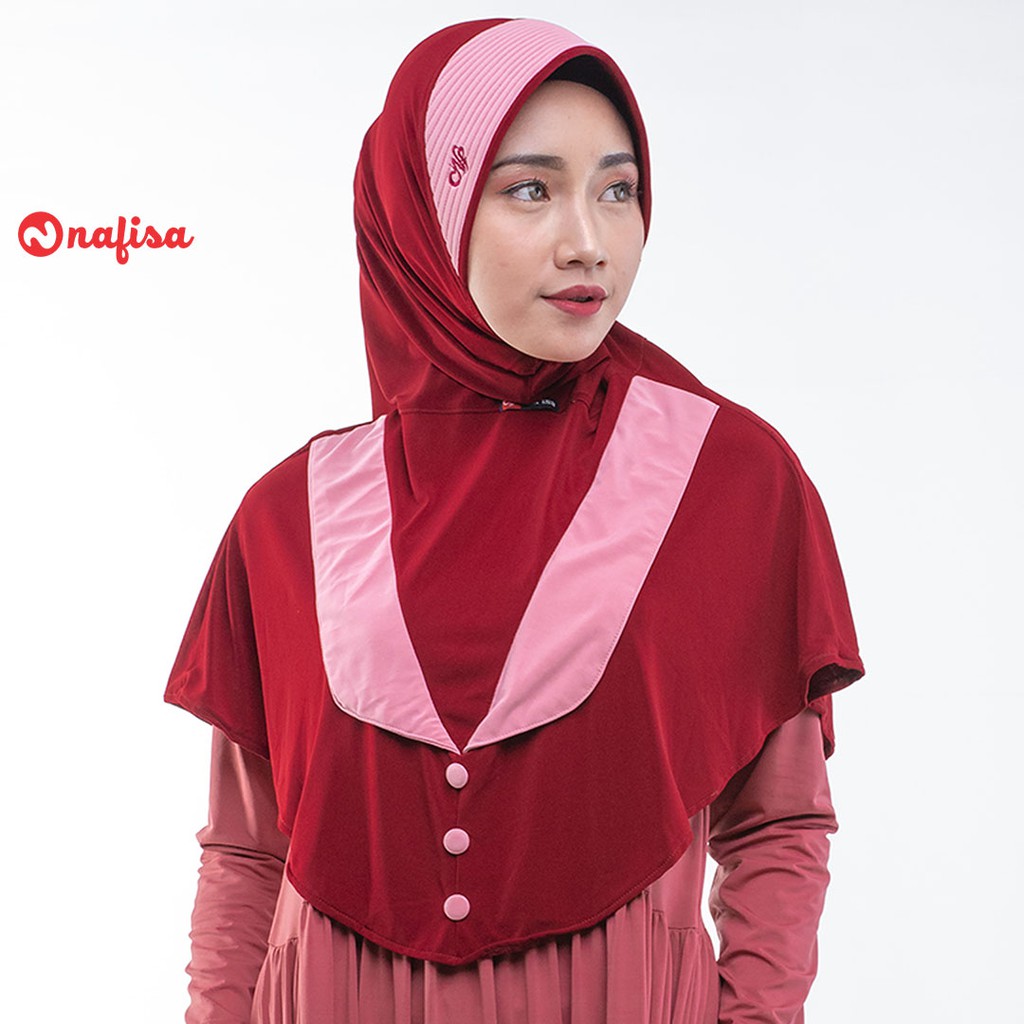 Nafisa Ismenia - Hijab Instan Bergo Kombinasi