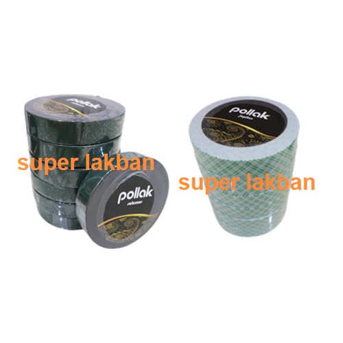 Double Tape Foam Busa 24mm X 5M Brand Pollak Bahan Perekat Berkualitas Foam Hitam dan Putih