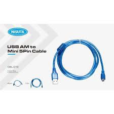 Nisuta USB AM to Mini 5Pin Cable CBL-012 60cm