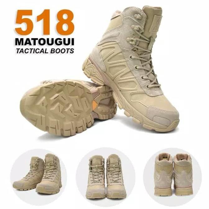 Sepatu Tactical Boots Merk matogui Lightspeed Coklat termurah