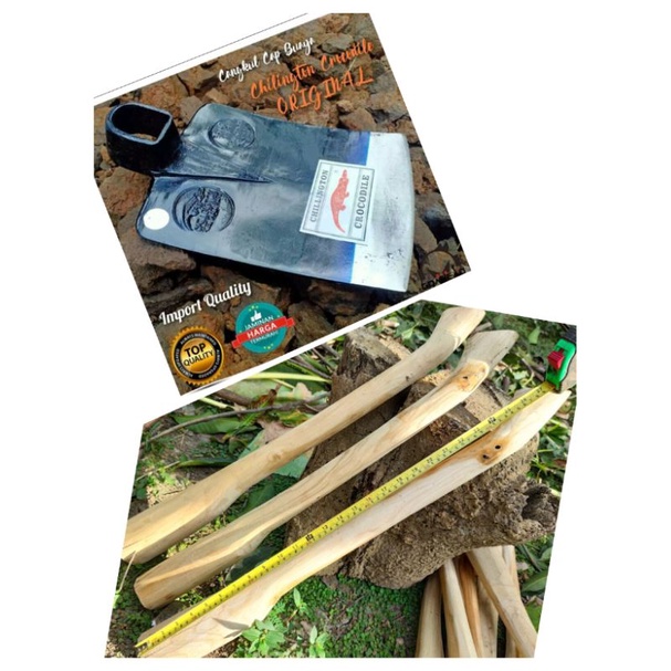 Cangkul Cap Buaya Original Produk import-Cangkul Baja Anti Lengket-Cangkul pilihan