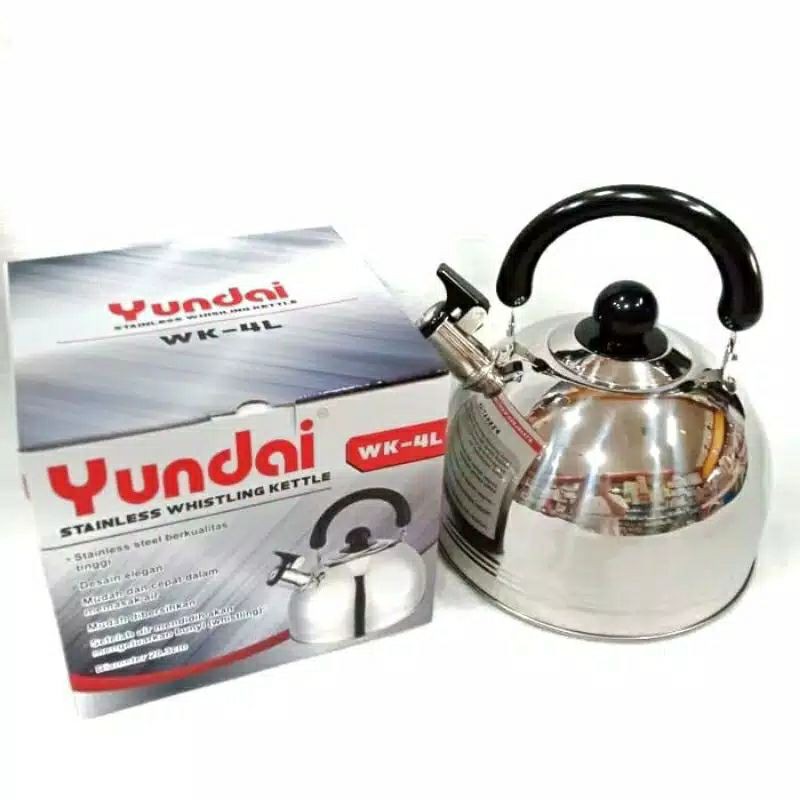 Teko  Yundai  , UTU.  Bunyi Siul Stainless Ceret Kettle Ketel Pemanas Air  , 5 , 7 liter