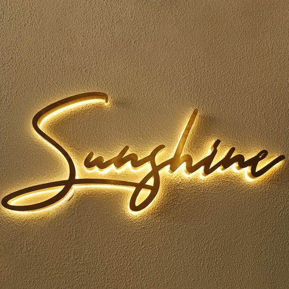 Tulisan kayu costum LED (timbul) / pajangan hiasan dinding / wooden letter Name / Huruf Timbul Nyala