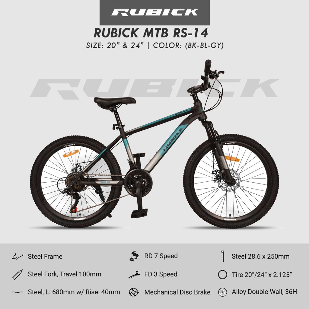 sepeda gunung MTB rubick MTB RS-14 sepeda gunung dewasa sepeda gunung united