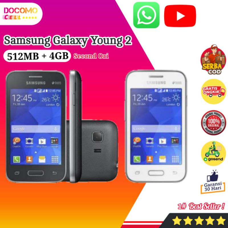 COD PROMO HP Android Samsung Galaxy Young 2 Murah Bekas Seken Second Terlaris COD