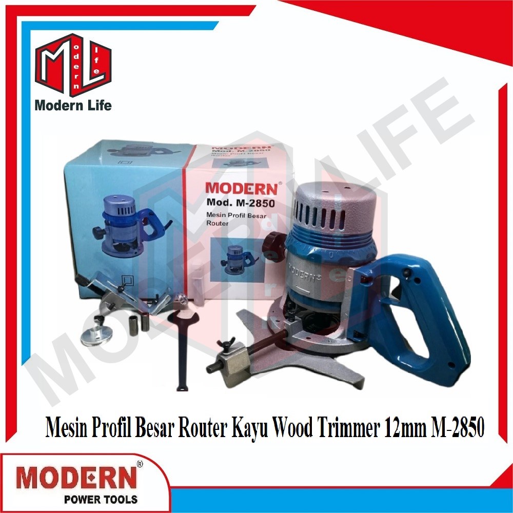 Mesin Profil Besar Router Kayu Wood Trimmer 12mm M-2850 Modern M2850