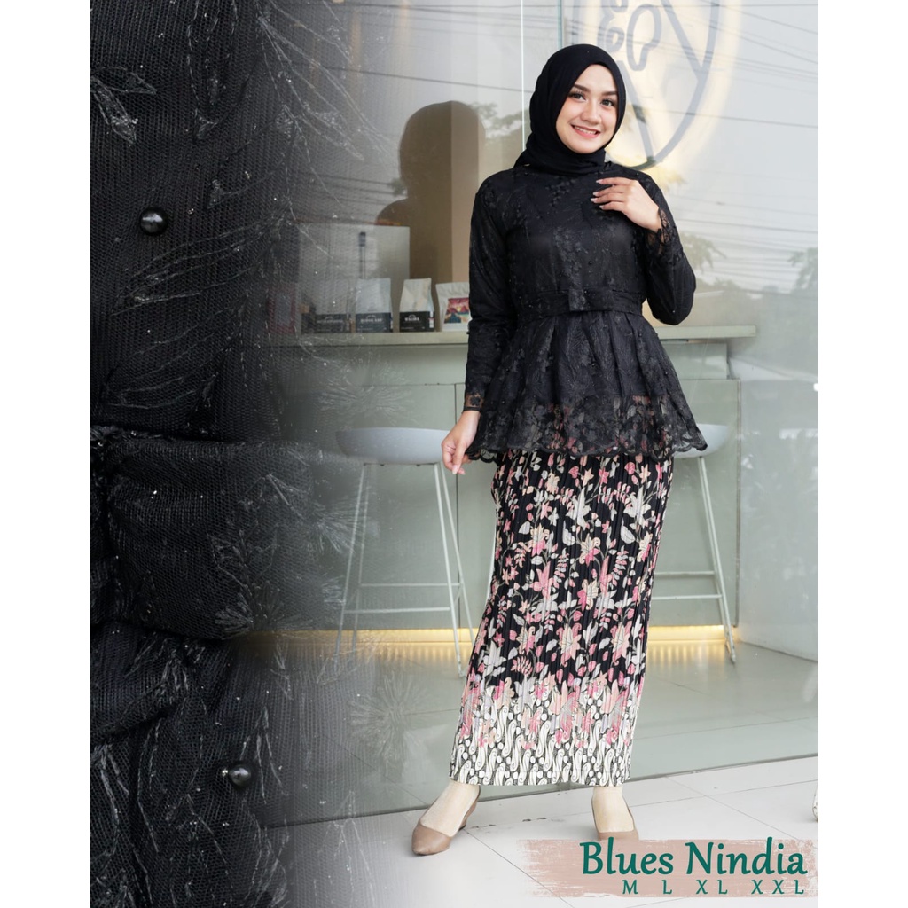 Setelan kebaya blouse tile cantika 2 / kebaya modern / kebaya seragaman / kebaya tunangan