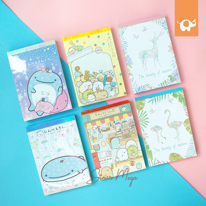 

Assorted Fancy Notepad A6 / Memo Catatan Saku Lucu Unik Murah