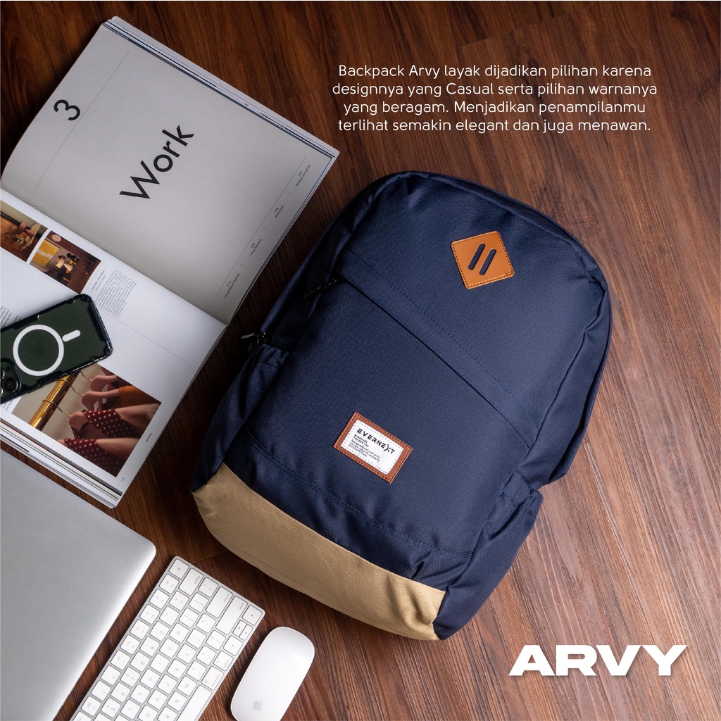 Tas Punggung ARVY Ransel Backpack Pria Outdoor Sekolah