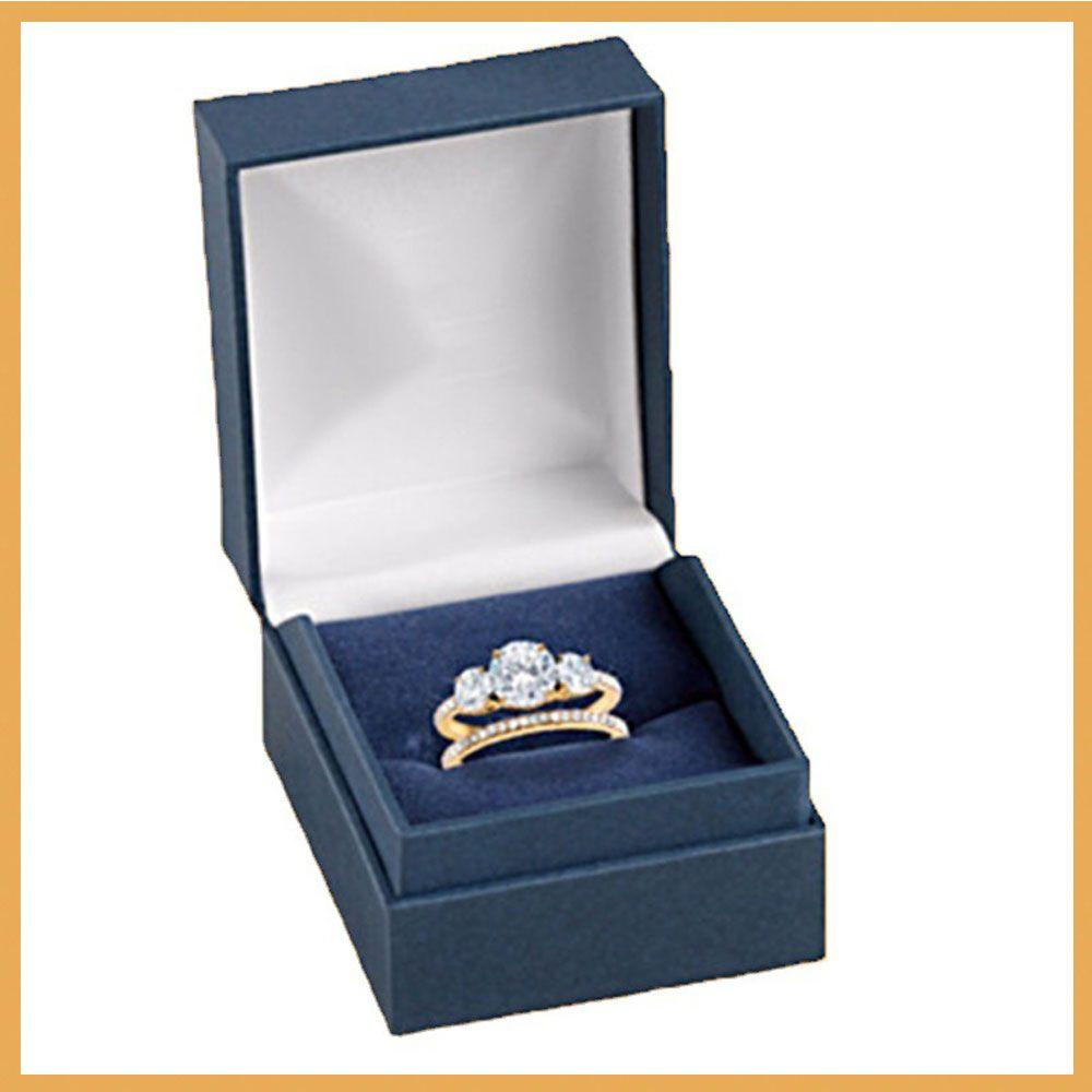 R-flower 2Pcs Cincin New Perhiasan Pernikahan Diamond