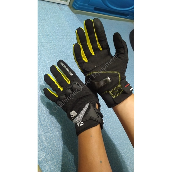 Komine GK162 Sarung Tangan Motor Komine Gloves Full Finger Touch Screen Dukung COD