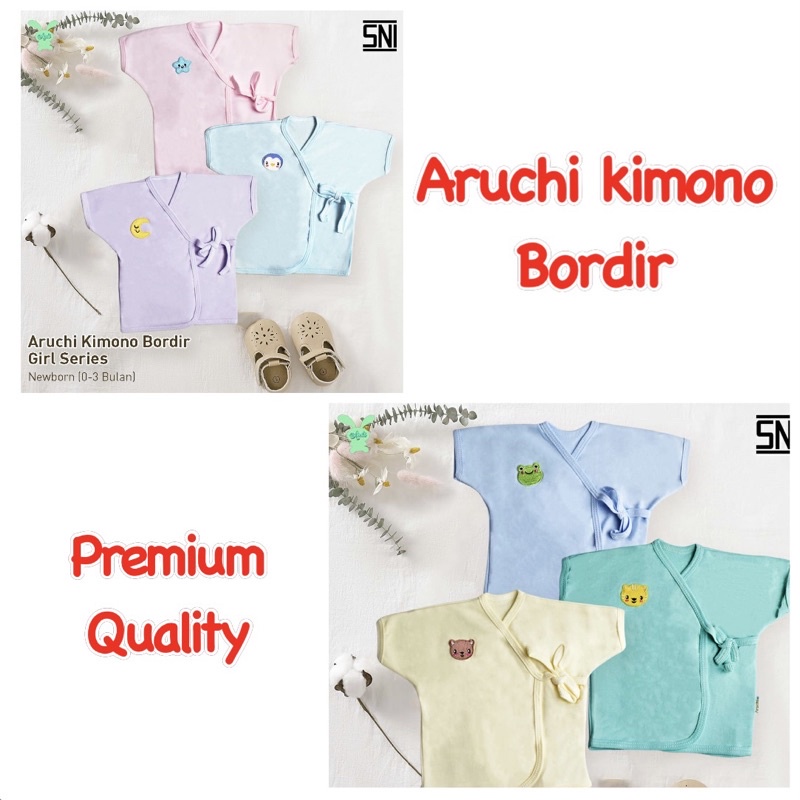 Cbks Atasan Kimono Bordir Aruchi Newborn 1 Pcs Premium Quality