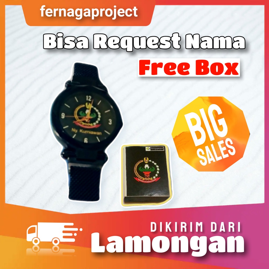 Jam Tangan Persit Strap Magnet Jam Tangan Wanita