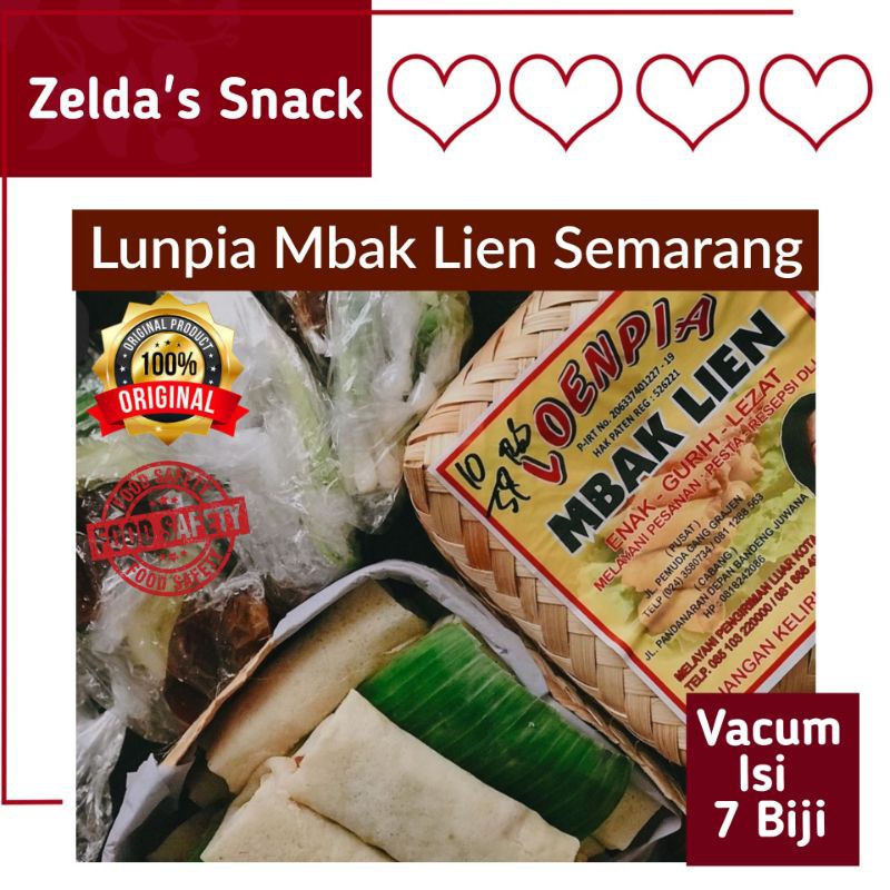 LUNPIA VACUM MBAK LIEN ISI  7 BIJI LUMPIA ASLI SEMARANG