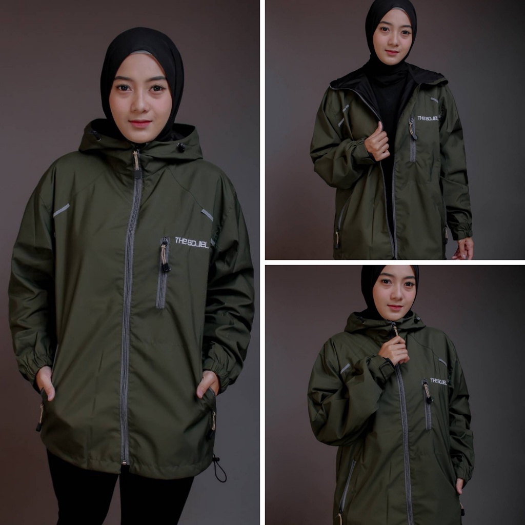 JAKET OUTDOOR PRIA WANITA WATERPROOF MODEL CHEST ORIGINAL THE BOJIEL / JAKET PARASUT WANITA TERBARU / JAKET PARASUT DISTRO 2024