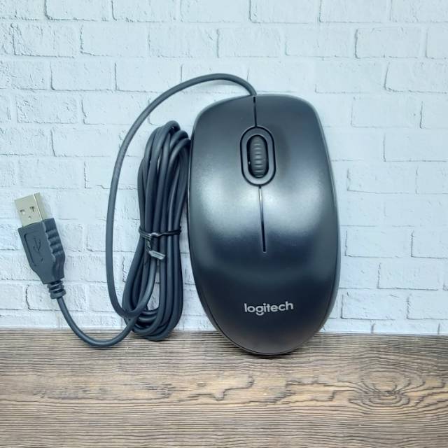 Mouse usb logitech b100 original resmi