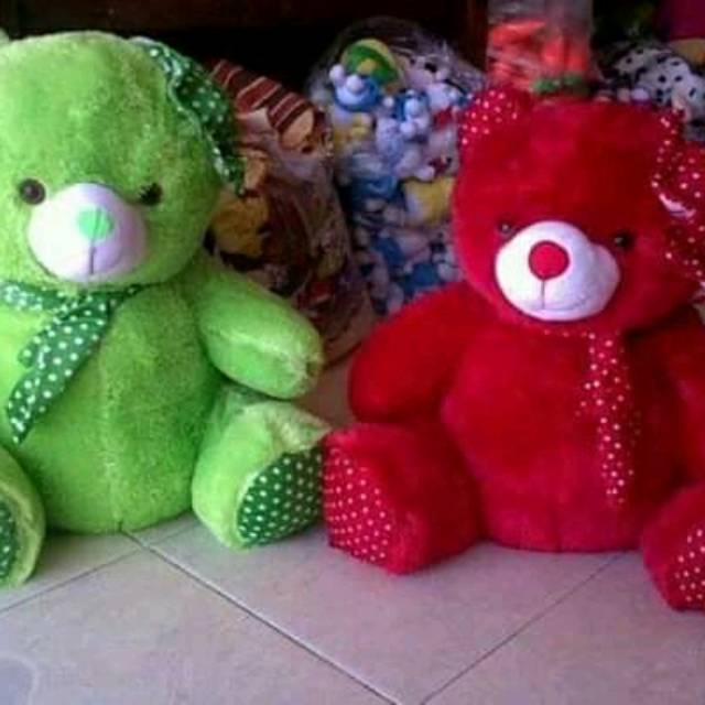 Teddy bear duduk syall topi