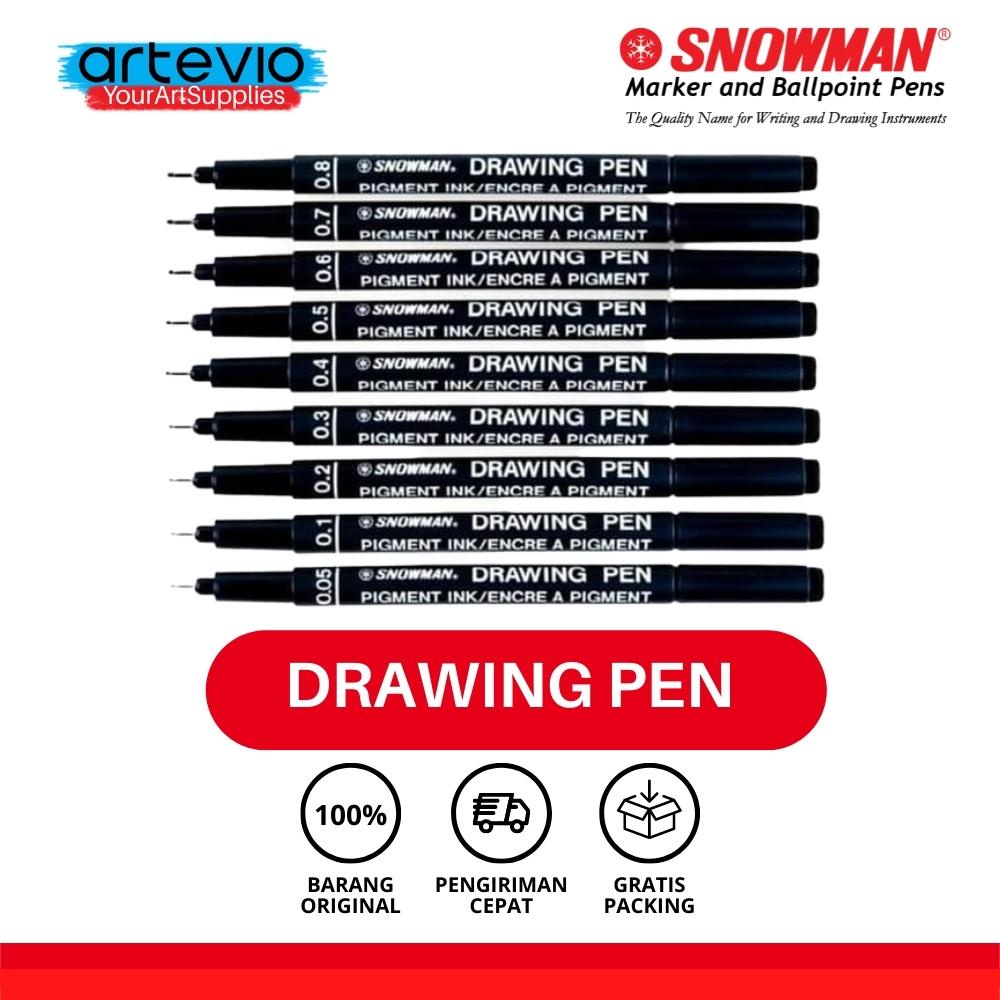 

Drawing Pen Snowman / Spidol Gambar / Snowman FT-700