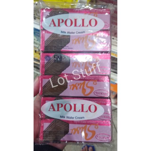 

Apollo Wafer Biskuit Rasa Coklat 144gr/12pcs~Renyah dan Enak