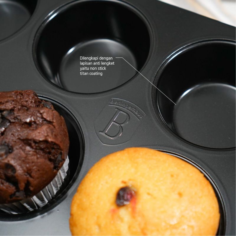 

Berlinger Haus Springform set with muffin pan burgundury