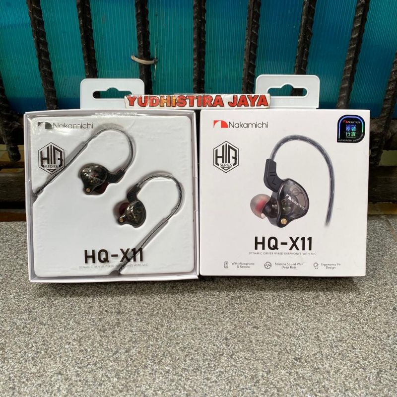 Nakamichi HQ X11 Dynamic Driver In-Ear Monitor Earphone Mic