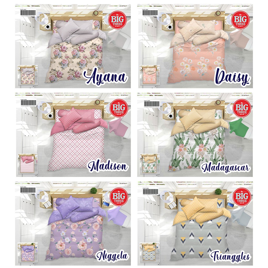 Sprei ALL NEW MY LOVE 180x200 / 160x200 / 200X200 Tinggi 30 Avanti Daisy Nania Nigella Triangles Autumn Bellamy Flore Forest Kyra Luisa Mabel Paola Winter Farah - Super King Queen T30 SP