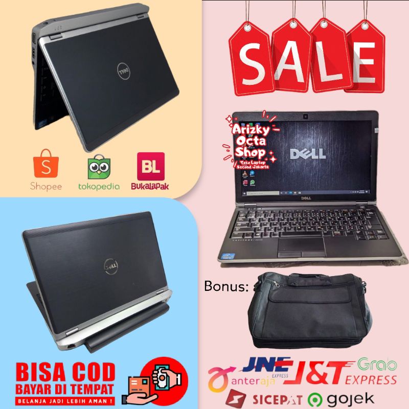 Ready Laptop Dell Latitude E6230 3rd Intel core i5 8GB HDD 320gb hdmi cam termurah mulus