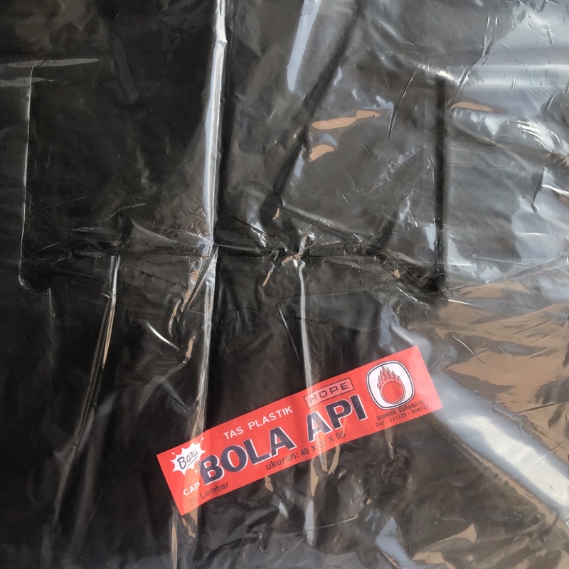 Kresek Hitam Bola Api 40cm