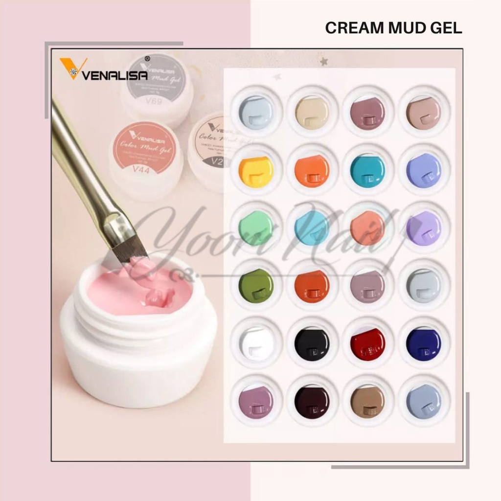 Color cream mud gel solid ecer colors painting gel pot solid color nail