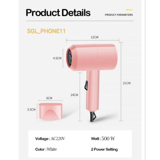 MODERN Stylish HAIRDRYER/PENGERING RAMBUT M-8881