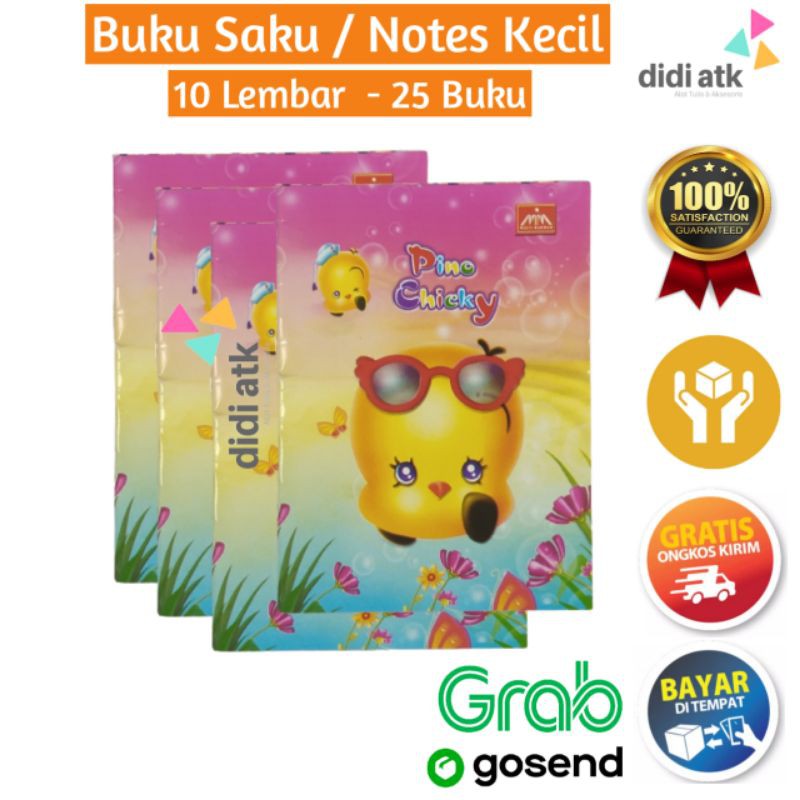 

Notes / Buku Saku / Catatan Kreditan 25 Pcs