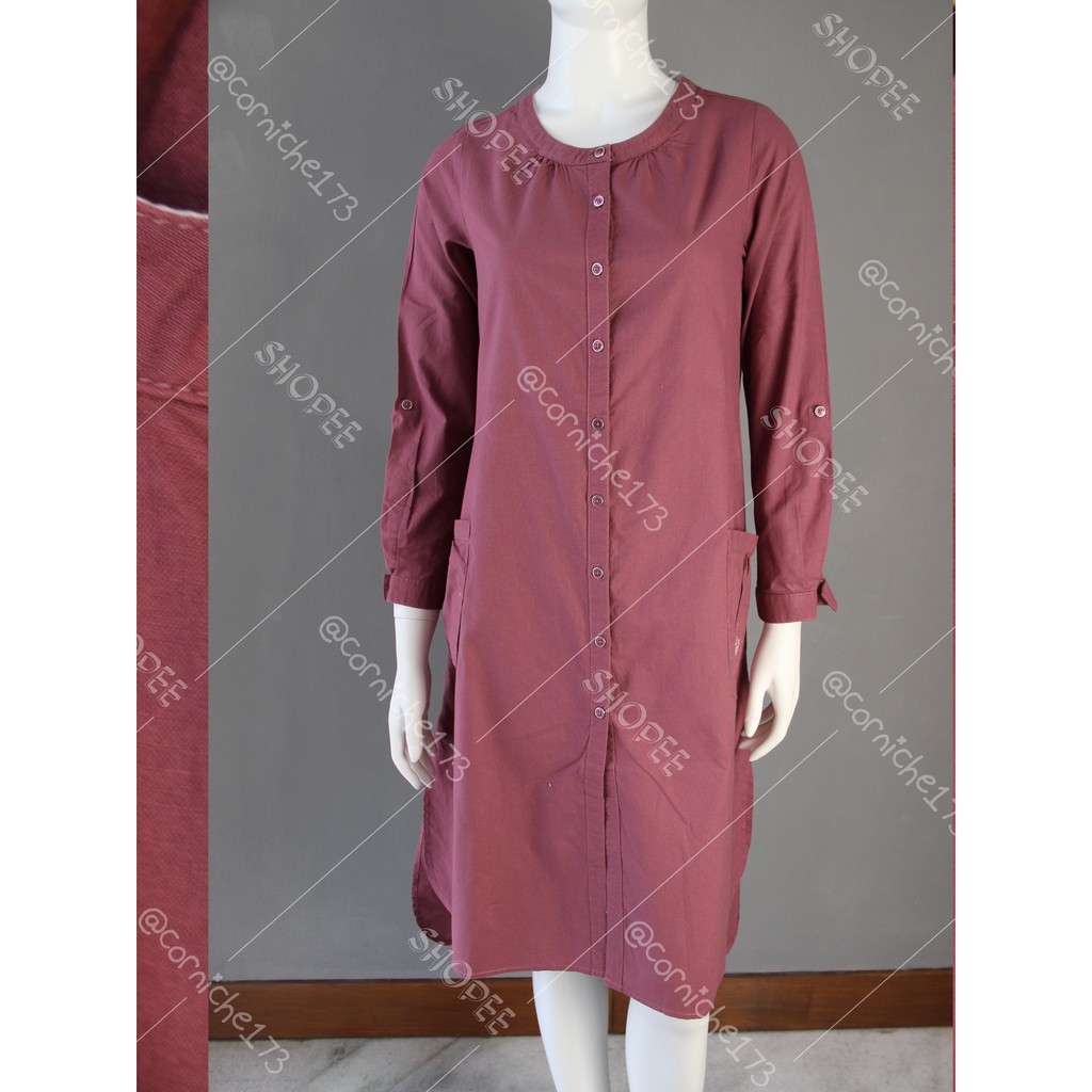 Corniche Adriana Dress Maroon - TH501176